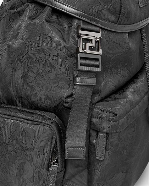 versace nylon|Neo Nylon Jacquard Backpack Black .